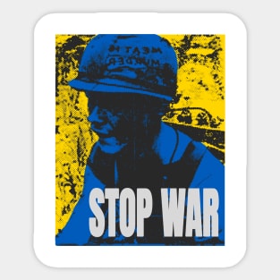 STOP WAR vintage retro style Sticker